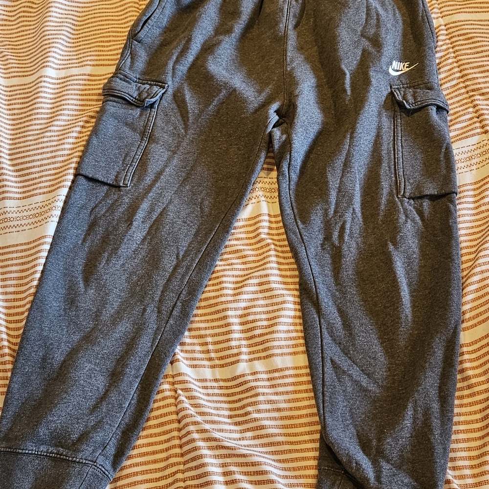 Nike Kids Charcoal Cargo Joggers